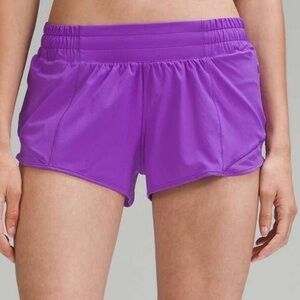 Lululemon Hotty Hot 2.5 Low Rise Shorts Purple